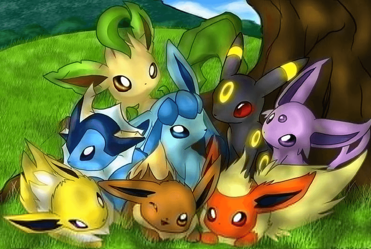 Wallpaper:1iqanktrm-G= Eevee Evolutions